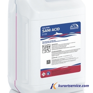 Dolphin Sani-Acid средство для уборки сантехники и туалетов 3*5 л