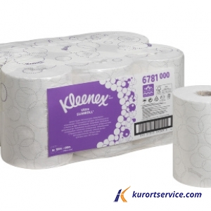 Бумажные полотенца в рулонах Kleenex Ultra Slimroll, белый, 2сл, 100 м, 6 ш